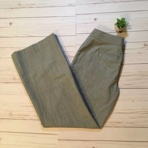 White House Black Market 2 Gray Slacks Flare Legs